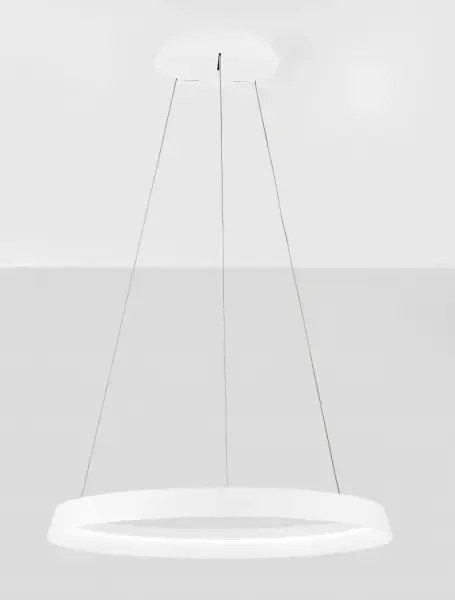 LED stmievateľný biely dizajnový luster Ormi 60