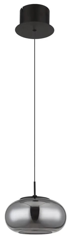 Globo 15744H - LED Luster na lanku QUINTARA LED/6W/230V čierna