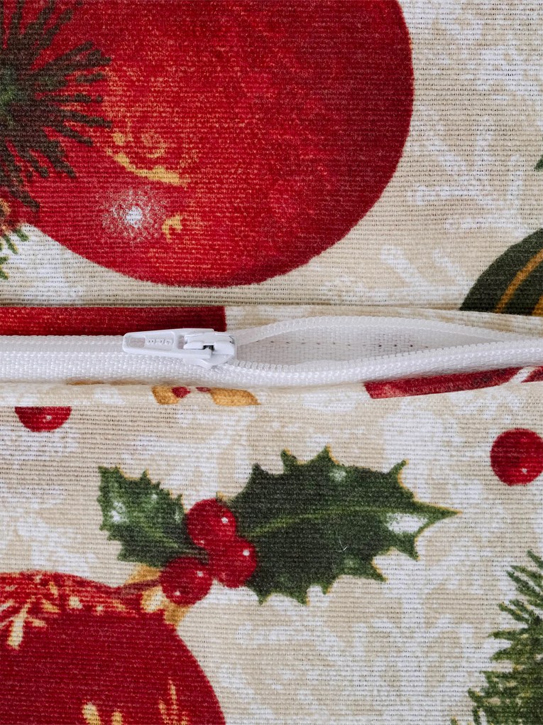 Vianočná obliečka na vankúš Zimná slávnosť - 40 × 40 cm