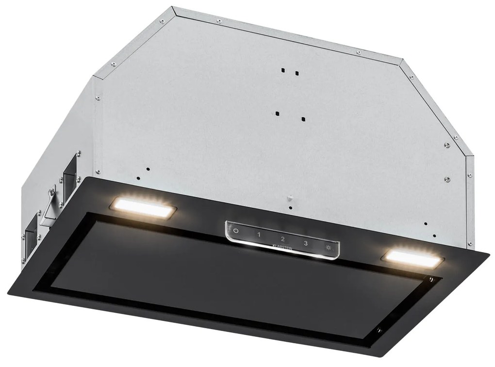 Klarstein Camila, vstavaný digestor, 52 cm, 369 m³/h, LED, dotyková plocha, nehrdzavejúca oceľ