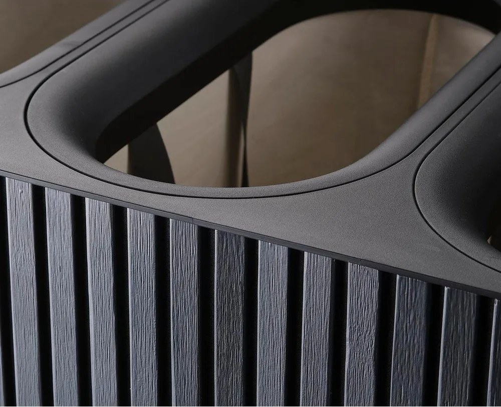 Čierny bambusový kôš na bielizeň 3x30 l Tota Trio Luxe – Joseph Joseph