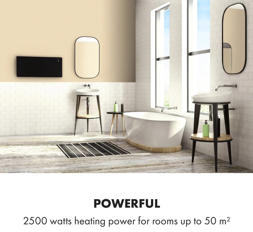 Klarstein Bansin Smart 2500, konvektor, 2500 W, ovládanie cez aplikáciu