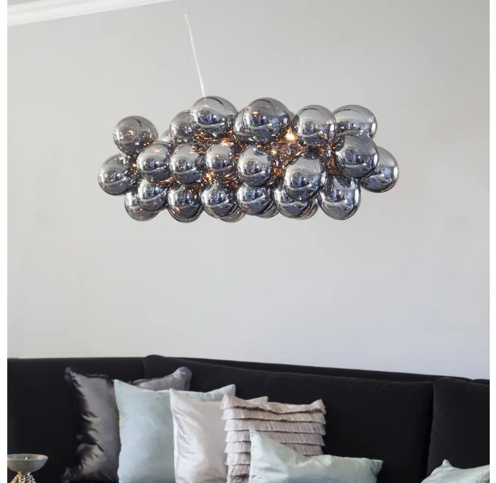 ByRydens 4200880-4505 - Luster na lanku GROSS BAR 8xG9/5W/230V dymová/čierna