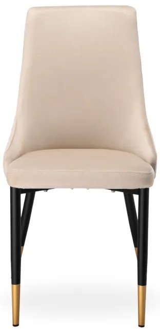 Jedálenská stolička VERMONT zamatová, béžová