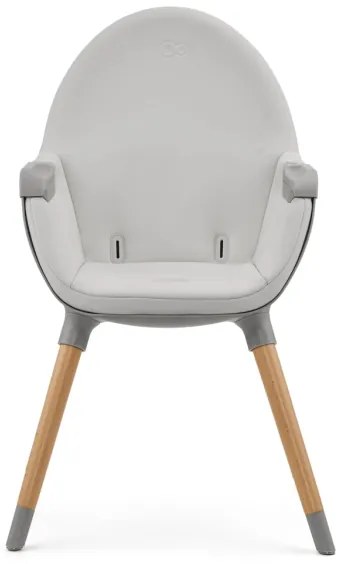 KINDERKRAFT - Detská jedálenská stolička 2v1 FINI2 buk/šedá