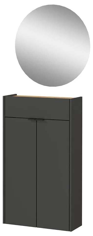 Antracitovosivá/v prírodnej farbe predsieňová zostava Ameca – Germania