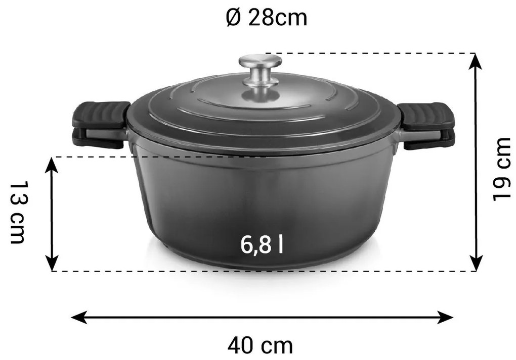 Tescoma Kastról s pokrievkou BORDEAUX 28 cm, 6,8 l, 28 cm