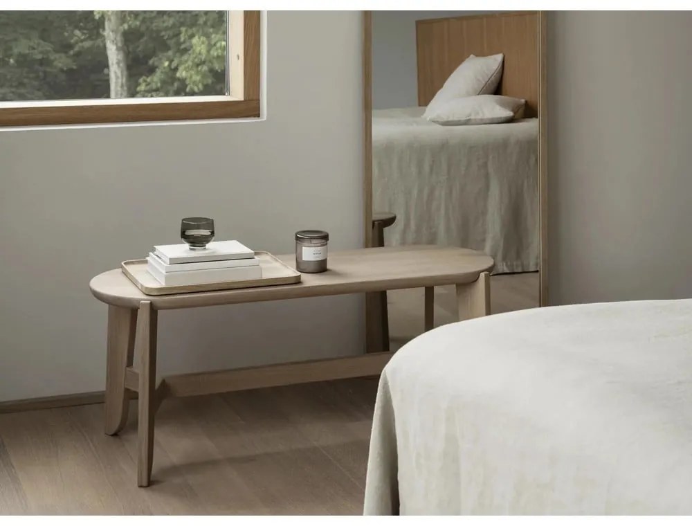 Nástenné zrkadlo s dreveným rámom 60x170 cm Miro – Blomus