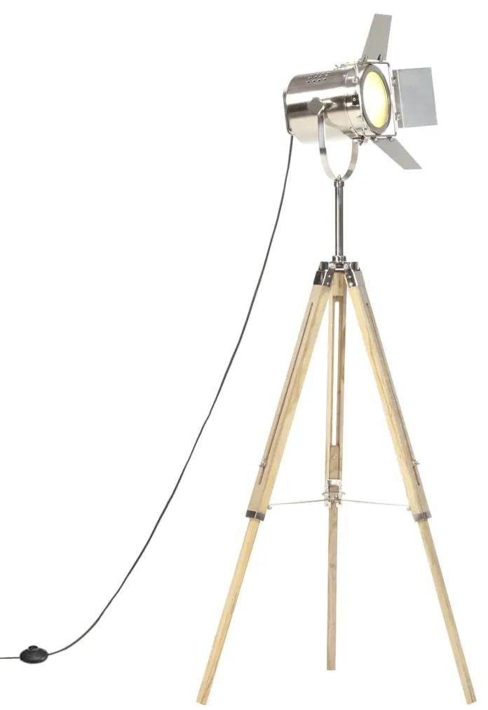 vidaXL Lampa na statíve 140 cm mangovníkový masív