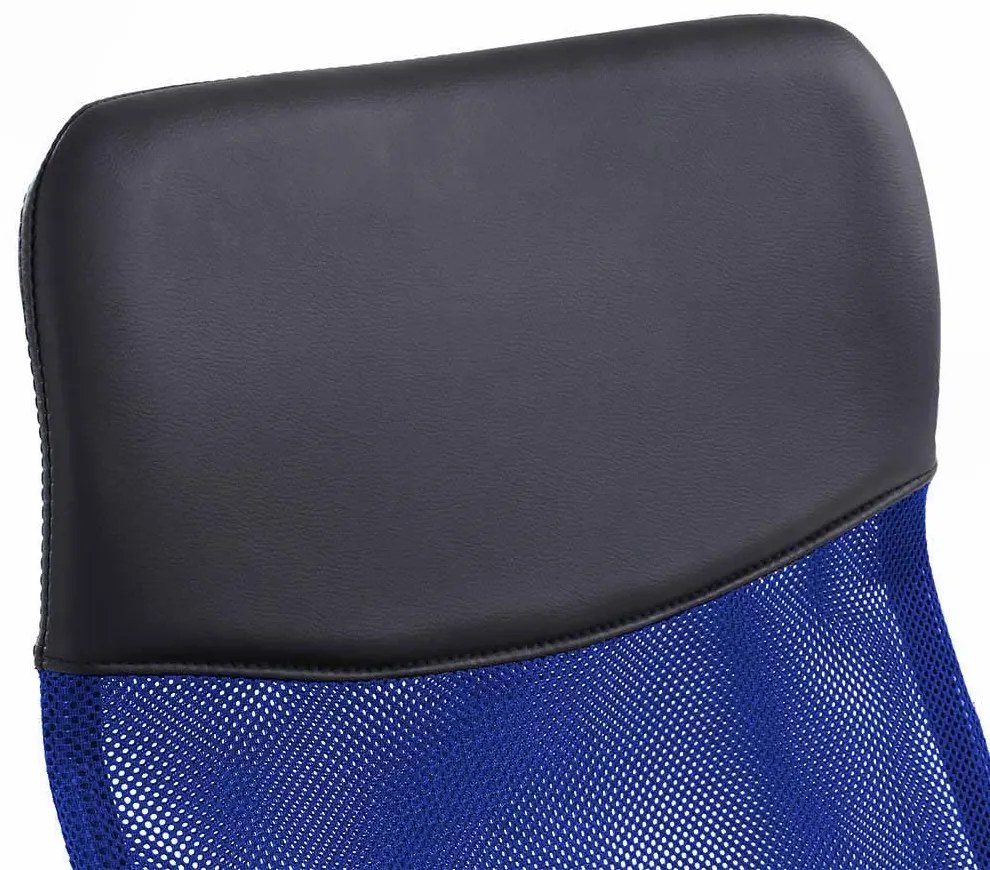 Ergonomické kancelárske kreslo s vysokou opierkou,  3 rôzne farby- modré