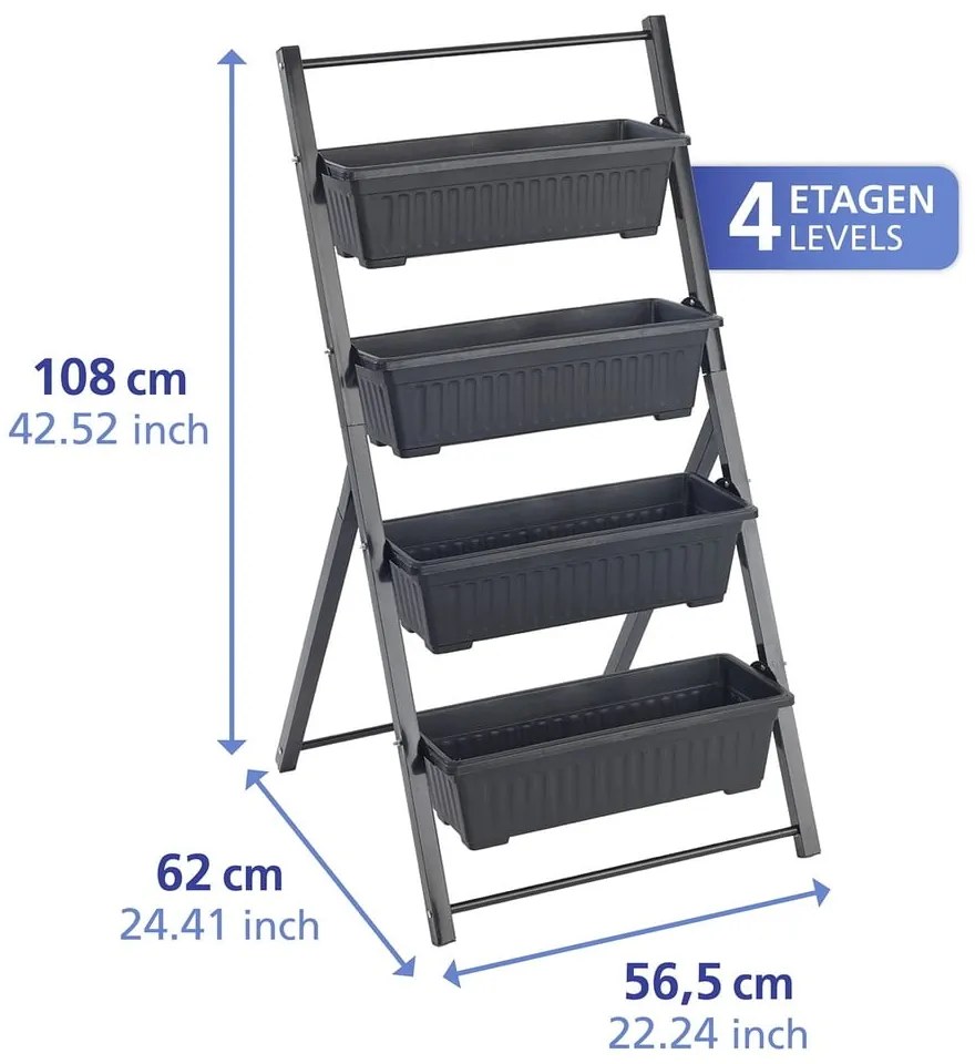 Kovový stojan na kvety (výška 108 cm) Vertical – Maximex
