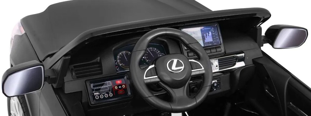 RAMIZ ELEKTRICKÉ AUTÍČKO LEXUS LX570 - LAKOVANÉ - ČIERNE - 4 x 45W - 2 x12V 7Ah - 2023
