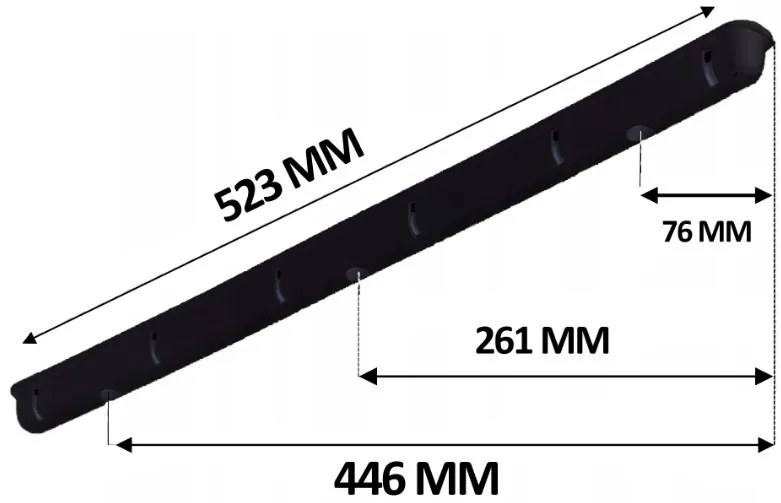 Erga Erga, stropný vešiak na sušenie bielizne 6x190 cm, čierna, ERG-SEP-10SUSSU6PCZ19