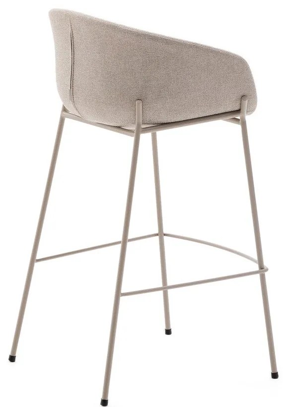 Béžová barová stolička (výška sedadla 75 cm) Yvette – Kave Home