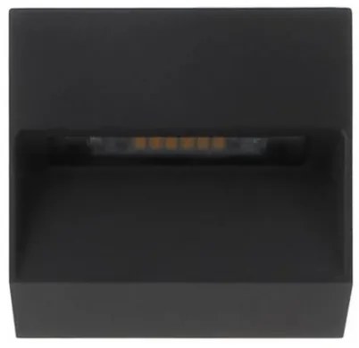 LED2 - LED Vonkajšie nástenné svietidlo STEP ON LED/3W/230V antracit  IP54