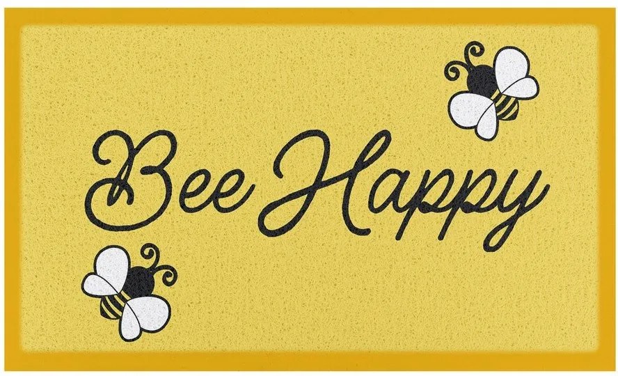 Rohožka z PVC 60x90 cm Bee Happy – Artsy Doormats