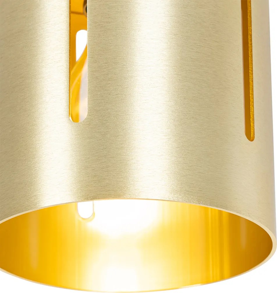Dizajnové stropné svietidlo zlaté - Yana