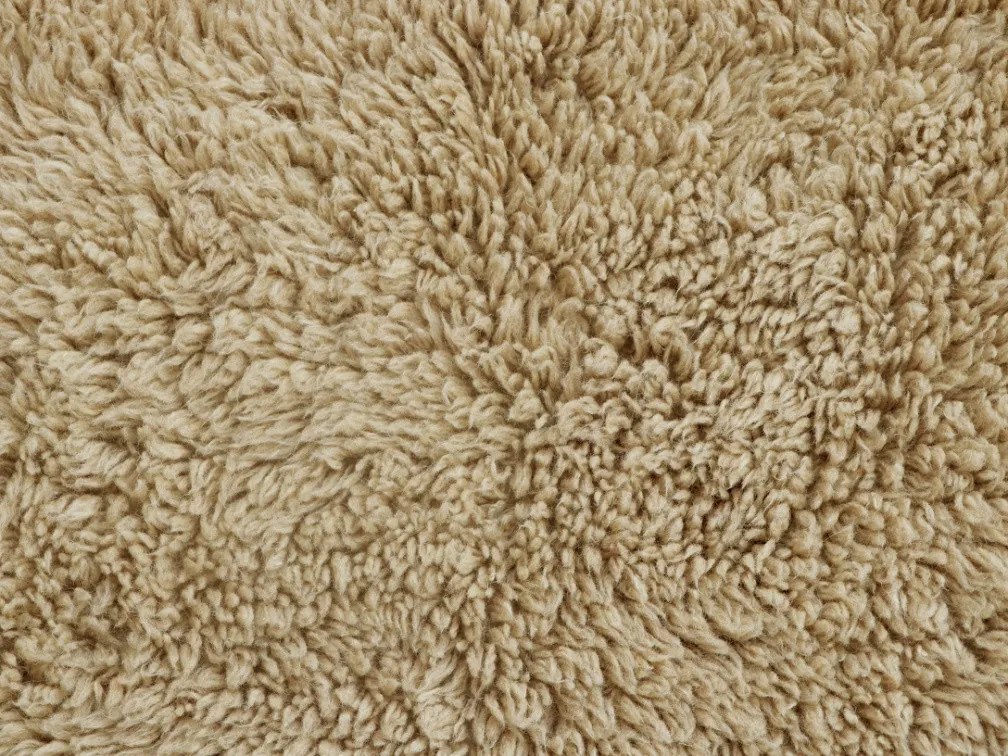 Lorena Canals koberce Vlnený koberec Woolly - Sheep Beige - 75x110 tvar kožušiny cm