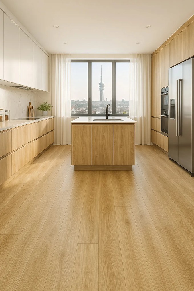 PVC podlaha - lino Livitex 2623, na mieru, šíře 3m,4m,5m, béžová, filc, chodba / predsieň, Beaulieu International Group