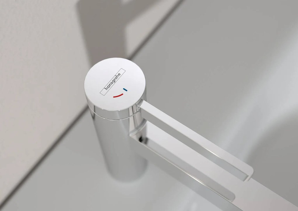 Hansgrohe Finoris, umývadlová batéria 110, s výpustom Push-Open, CoolStart, EcoSmart, chrómová, HAN-76024000