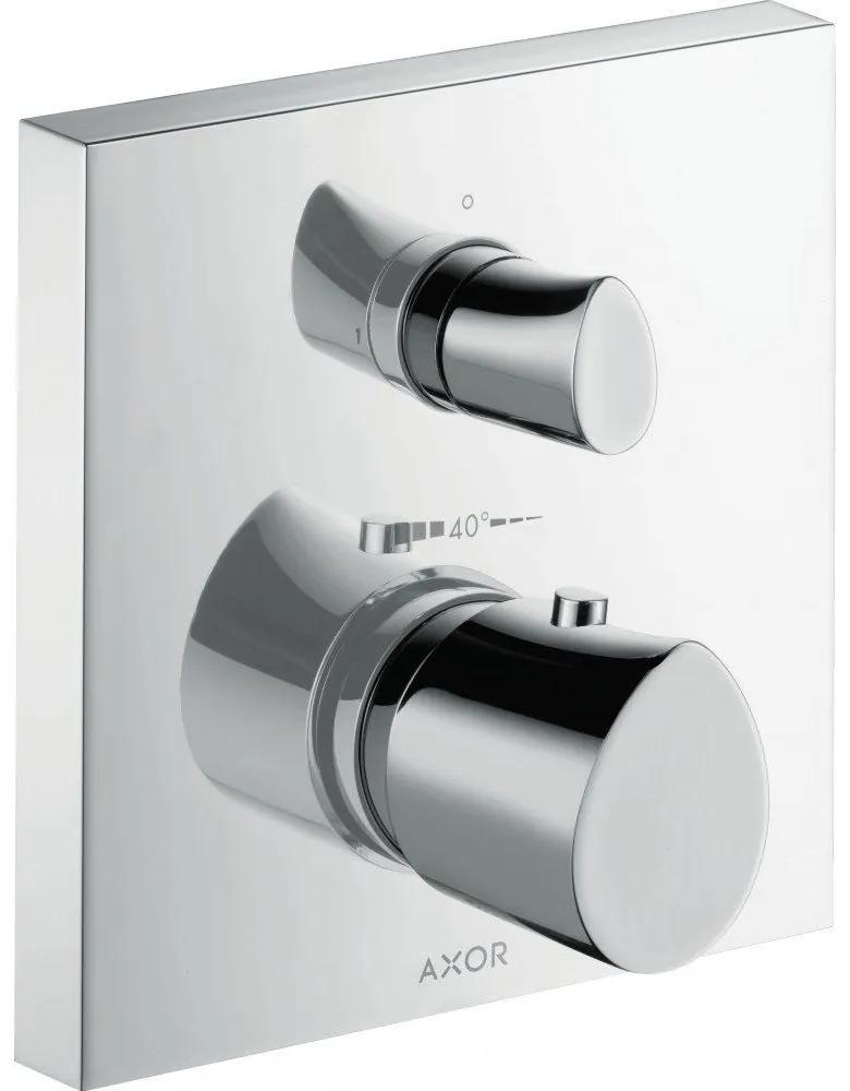 AXOR Starck Organic termostat s podomietkovou inštaláciou, s uzatváracím ventilom, chróm, 12715000