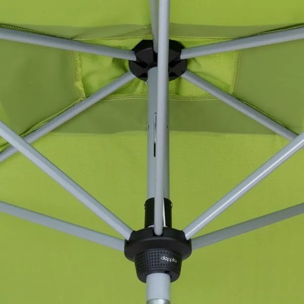 Doppler ACTIVE 200 x 300 cm – slnečník s kľukou zelený (kód farby 836), 100 % polyester
