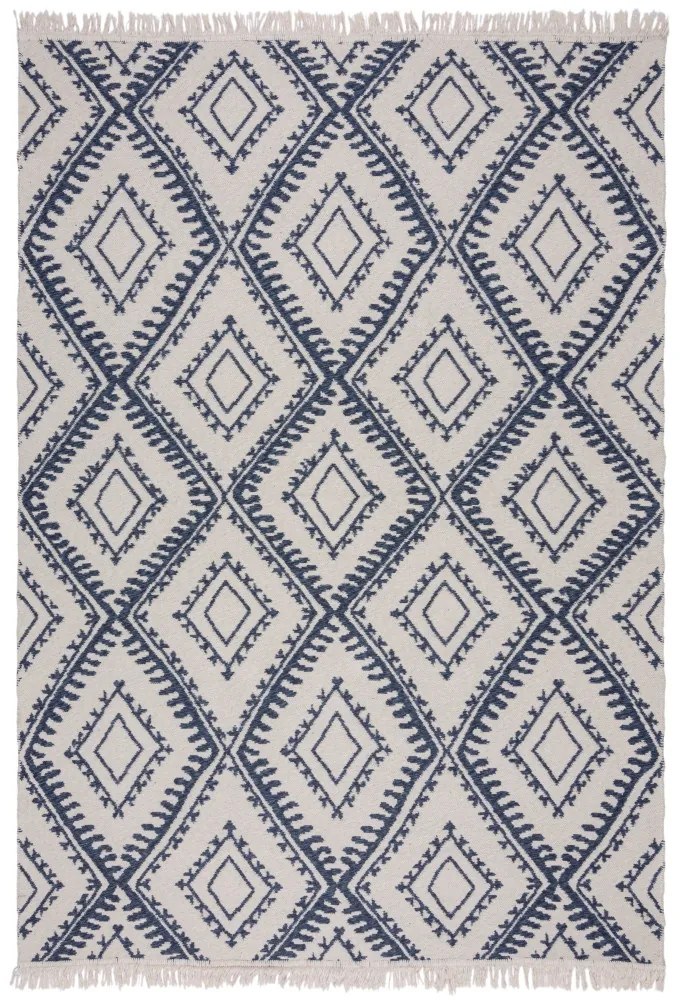 Flair Rugs koberce Kusový koberec Deuce Alix Recycled Rug Navy - 120x170 cm