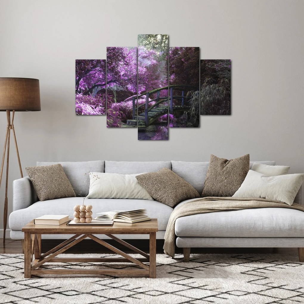 Obraz - fialové stromy (150x105 cm)