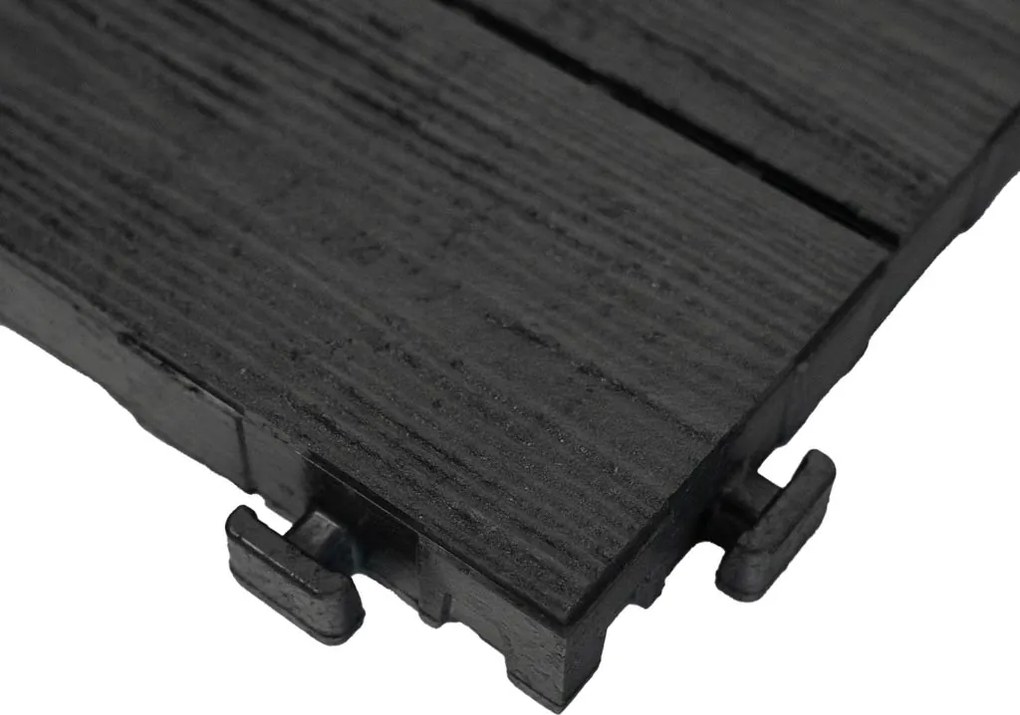 Multy Home Gumová dlaždica ARISTA Wood 30 x 30 cm, antracit