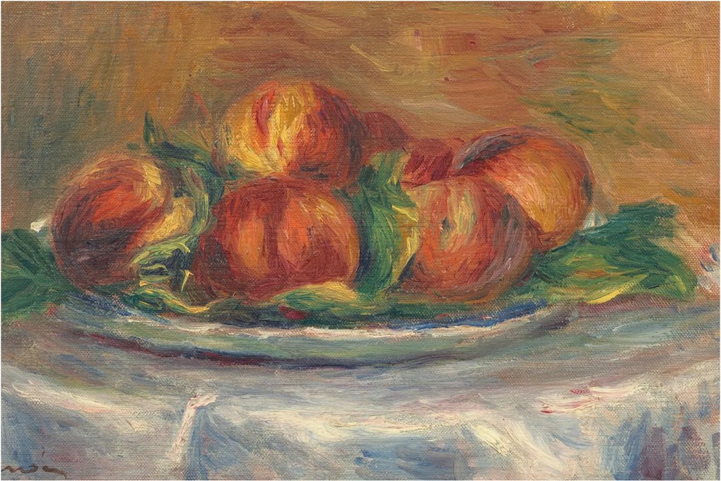 Obraz - Auguste Renoir, Peaches on a Plate, reprodukcia (90x60 cm)