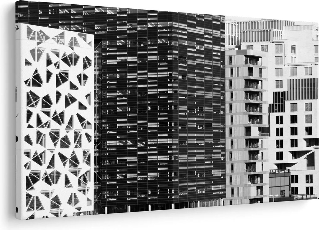 Obraz čiernobiele architektúry (90x60 cm)
