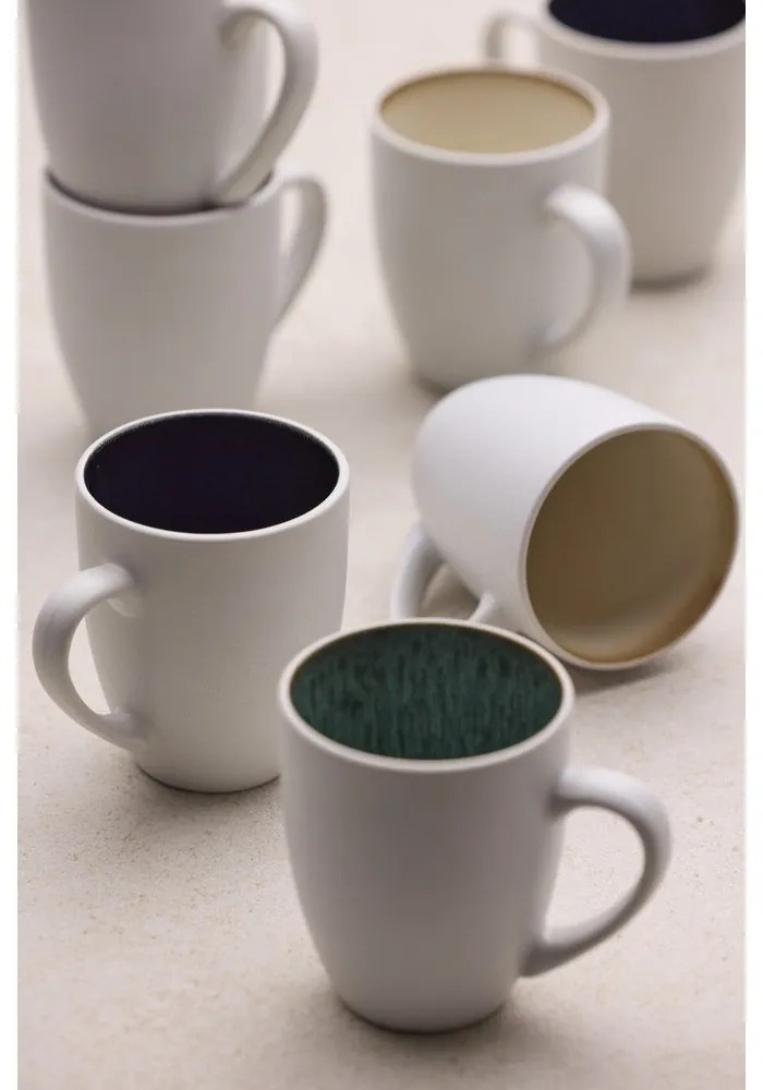 Biely/zelený keramický hrnček 300 ml Gastro White/Green – Bitz