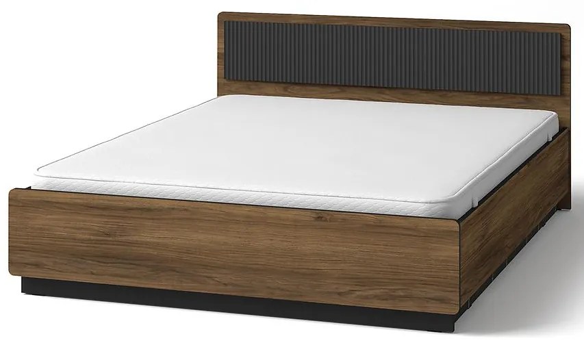 Posteľ Prestigo P13 Vojnový orech/San Seb/Čierny mat