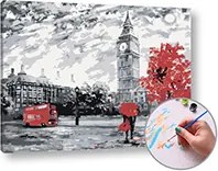 Maľovanie podľa čísel LONDÝNSKE DOJMY  – stredná náročnosť