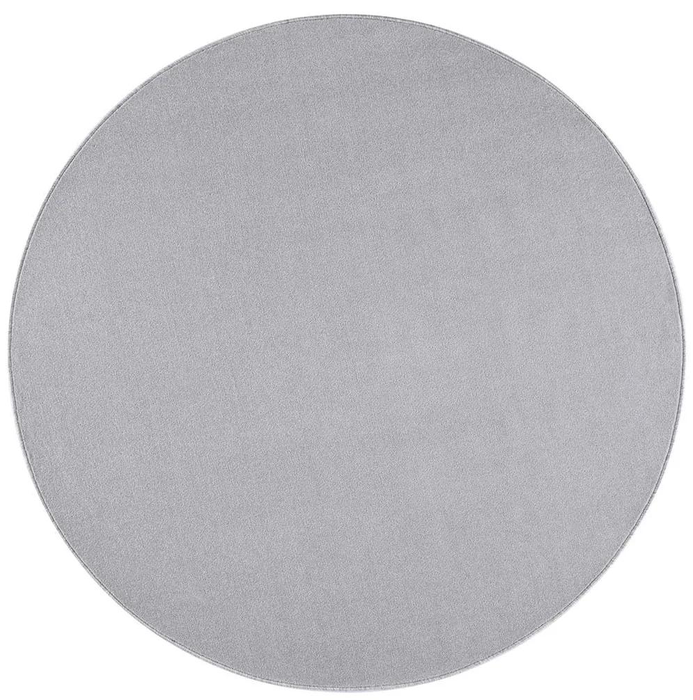 Hanse Home Collection koberce Kusový koberec Nasty 101595 Silber kruh - 200x200 (priemer) kruh cm