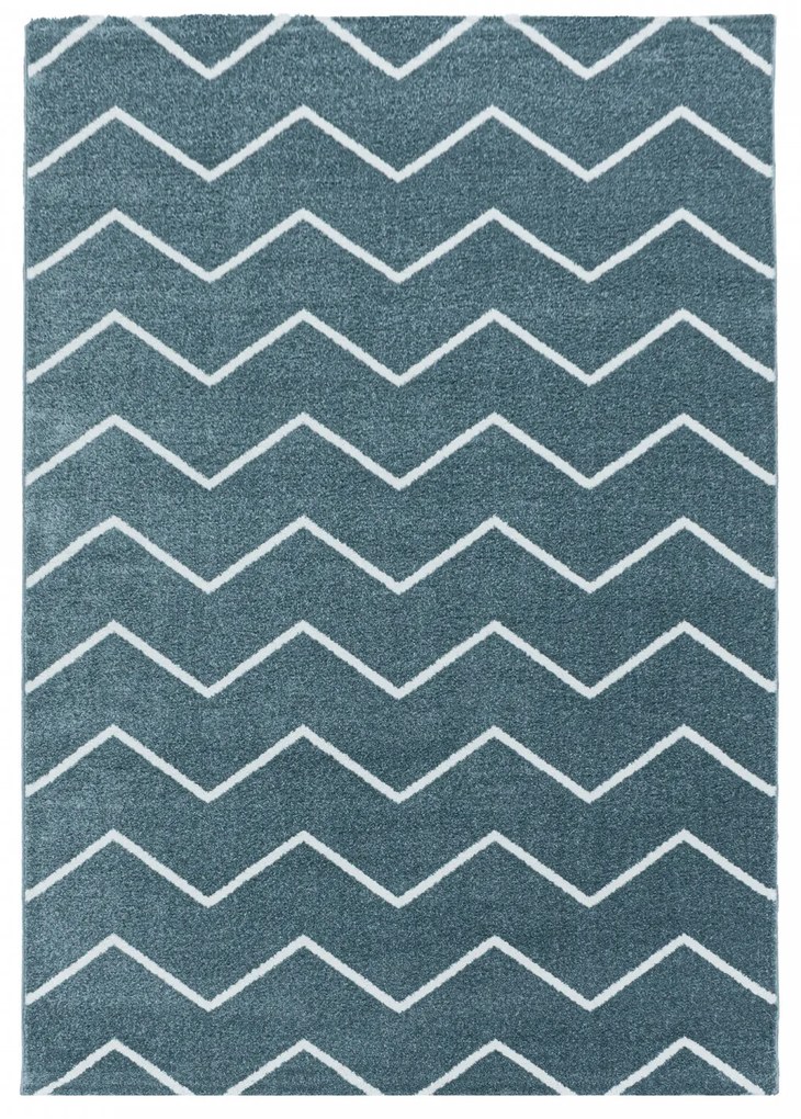 Ayyildiz, Kusový koberec Rio 4602 blue, 80x250, modrá, kancelária