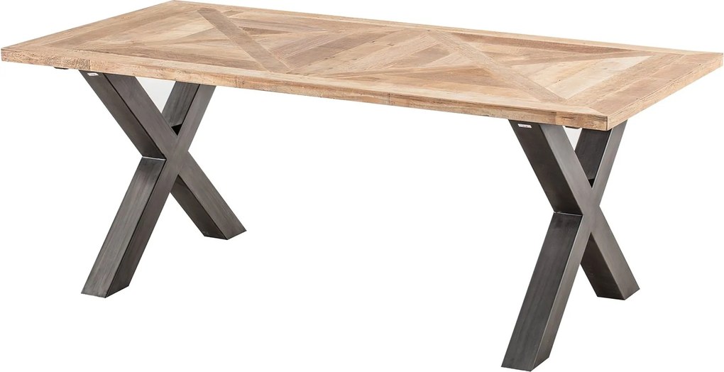Stôl Moscal 200 x 100 x 78 black&natural