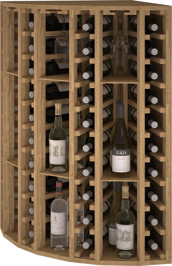 Expovinalia Regál na víno QUILÓS I Materiál a odstín: Borovice s černým nátěrem