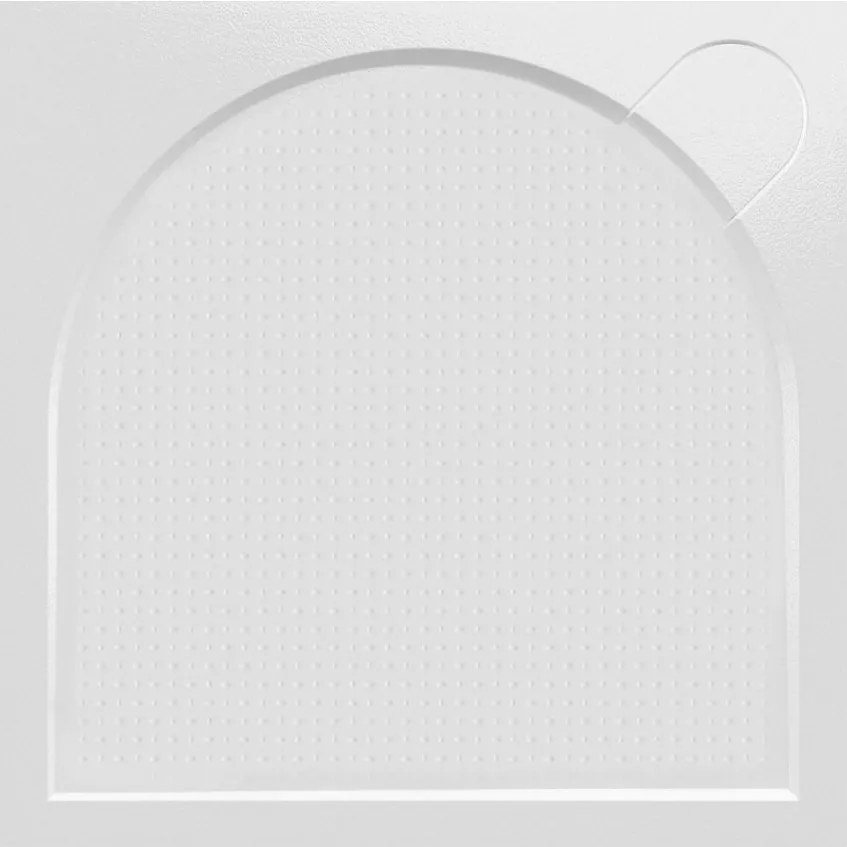 GELCO - LARCA sprchová vanička z litého mramoru, čtverec, 80x80x3cm (PL008)