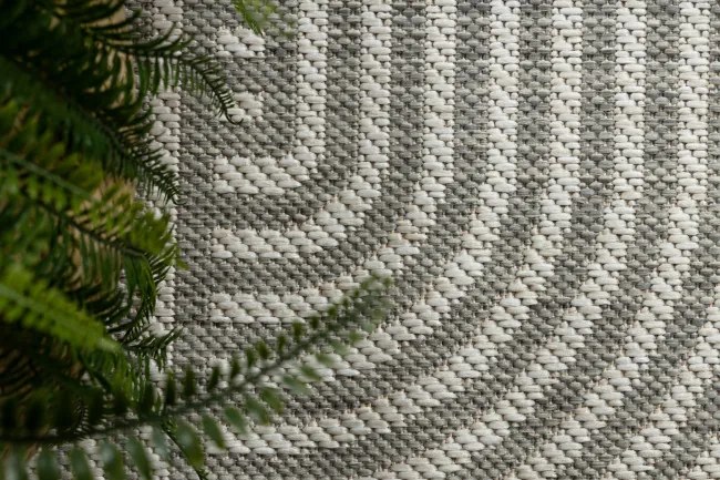 Koberec ORGANIC 1835 geometrický, krémový / sivý