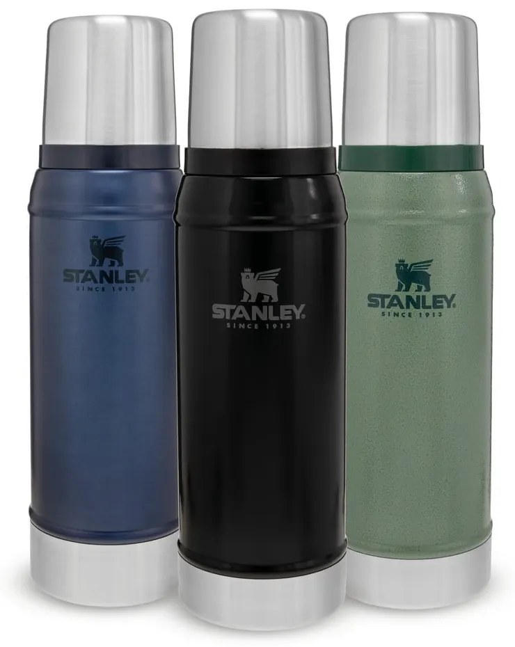 Čierna termoska s hrnčekom 750 ml – Stanley