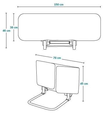 Lionelo - Bezpečnostná zábrana k posteli LORA XL tmavošedá