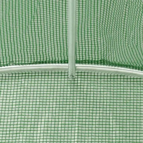 vidaXL Skleník s oceľovými základmi 4 m² 2x2x2 cm-