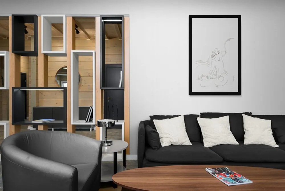 Plagát s paspartou sila skutočnej lásky - 40x60 silver