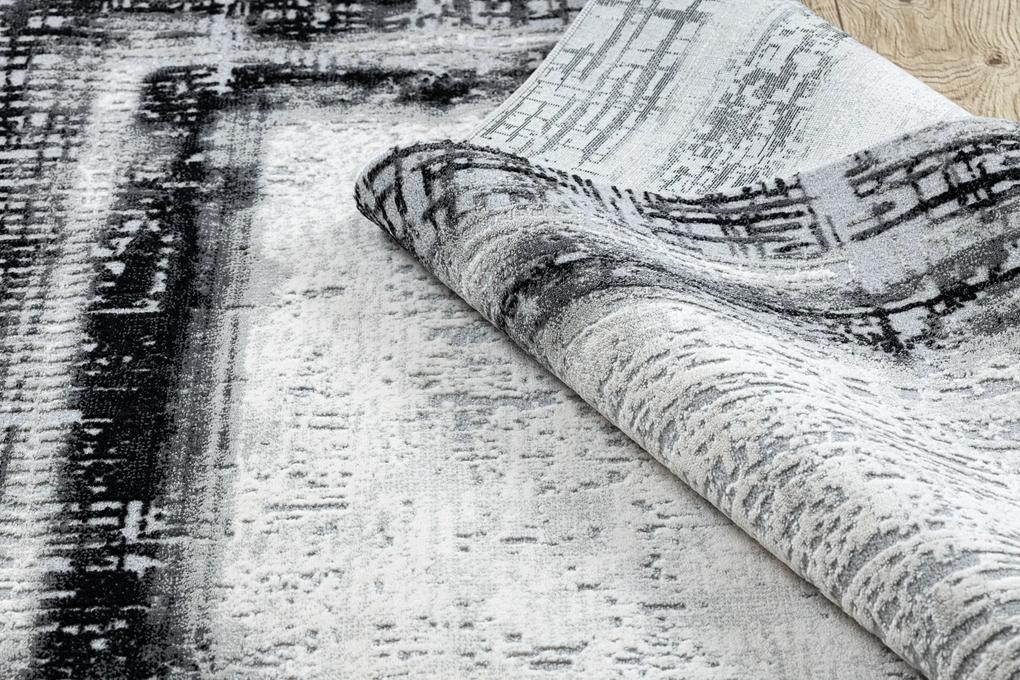 Moderný koberec TULS štrukturálny, strapce 51235 Vintage, rám antracit Veľkosť: 240x330 cm