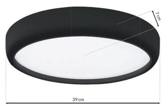 Stropné LED svietidlo Gea, 1x LED 36w, 3000-6000k, b