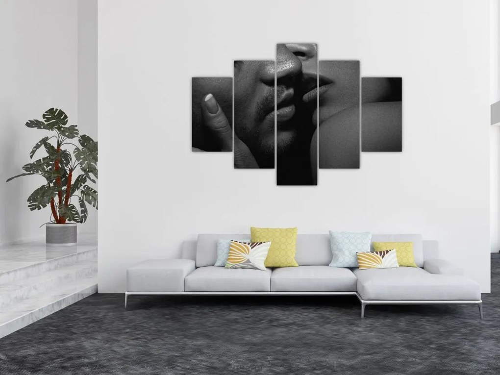 Obraz - Bozk, čiernobiela fotografia (150x105 cm)