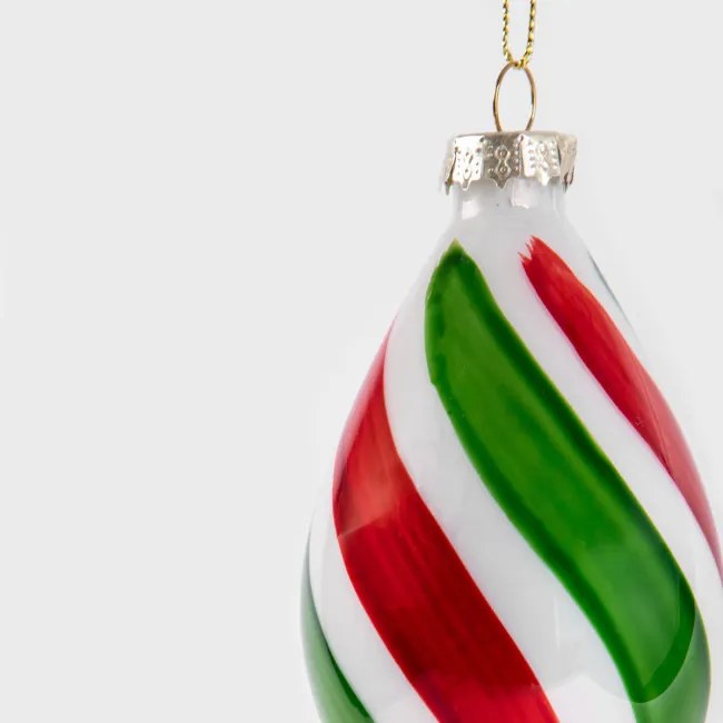 Vianočná ozdoba AMERE zelená / červená 715143