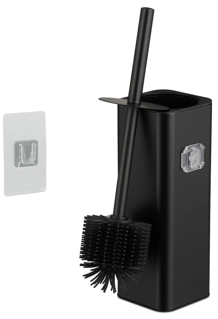 Nástenná toaletná kefa RD51574, čierna