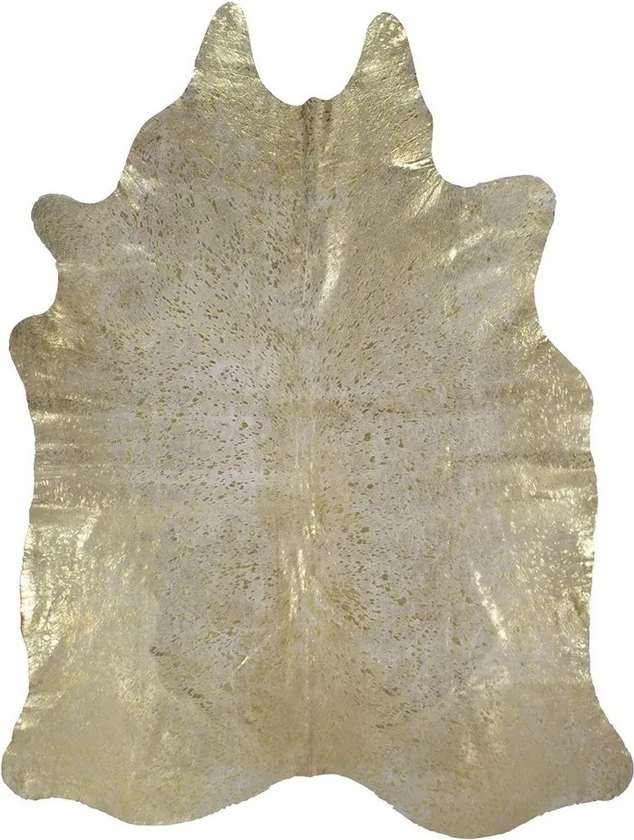 Zlatý koberec z hovädzej kože Gold Cow - 150*250*0,3cm